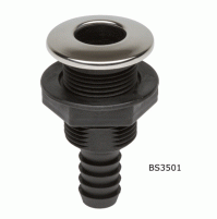 Skin Fitting with Stainless Steel Cover - øA: 19 mm - BS3501 - CanSB